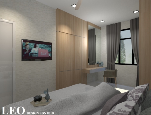 Bedroom 3D Design By Skudai Contractor