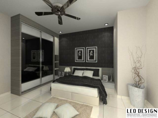 Bedroom 3D Design By Skudai Contractor