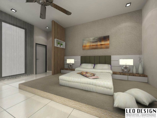 Bedroom 3D Design By Skudai Contractor