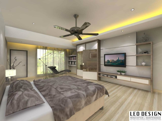 Bedroom 3D Design By Skudai Contractor