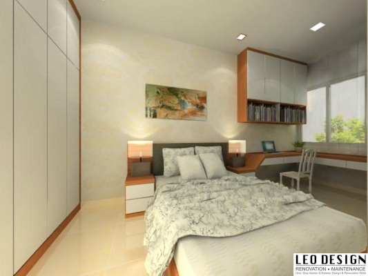 Bedroom 3D Design By Skudai Contractor