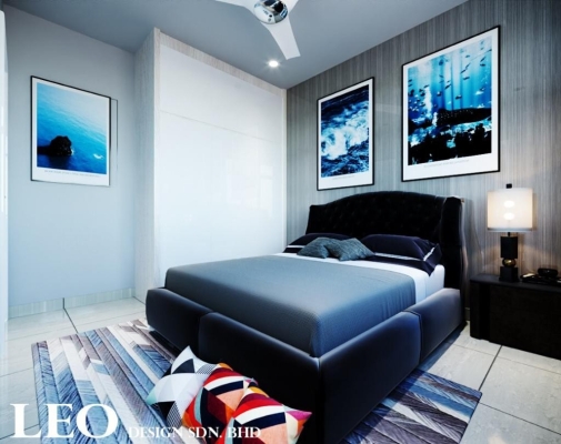 Bedroom 3D Design By Skudai Contractor