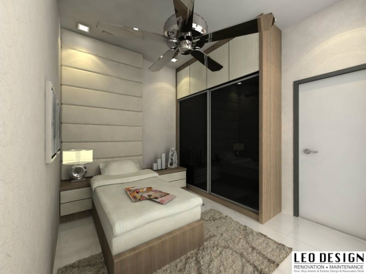 Bedroom 3D Design By Skudai Contractor