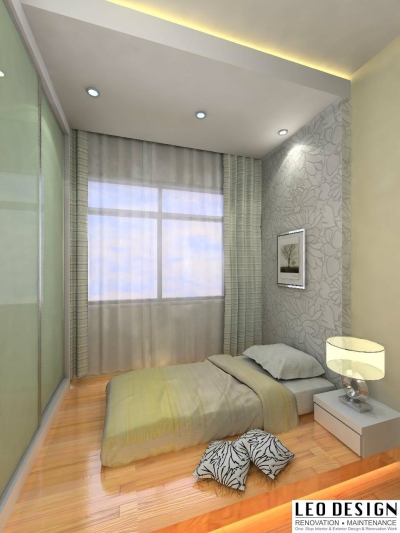 Bedroom 3D Design By Skudai Contractor