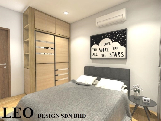 Bedroom 3D Design By Skudai Contractor