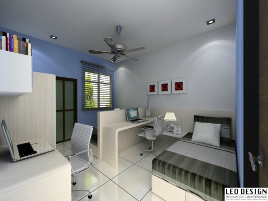 Bedroom 3D Design By Skudai Contractor