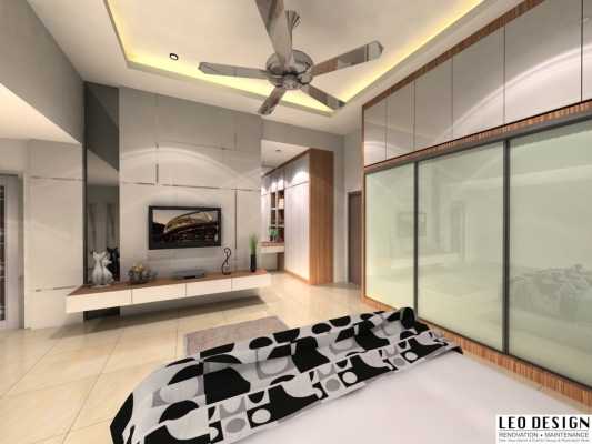 Bedroom 3D Design By Skudai Contractor