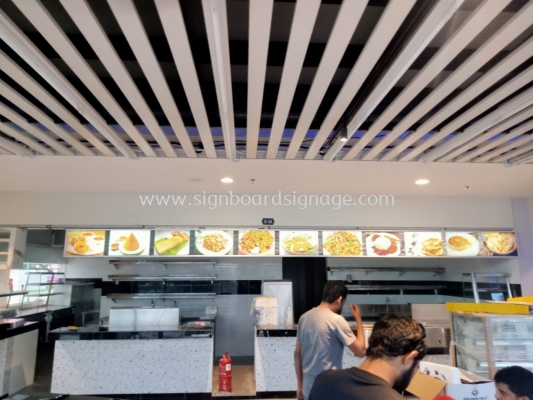 AL- Aqsa Bistro - Menu Light box - Cheras 