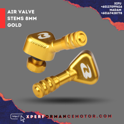 8MM RACING BOY TUBELESS VALVE ALLOY - GOLD