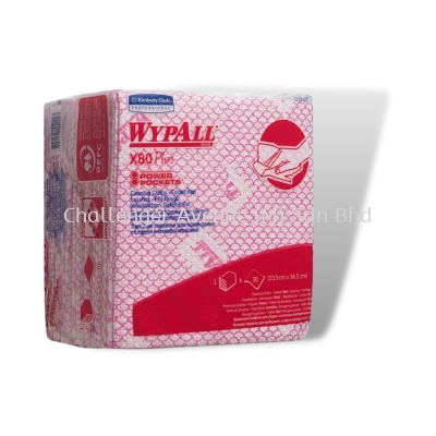 WYPALL® X80 Power Pocket Color Coded Wipes - Red (19127)