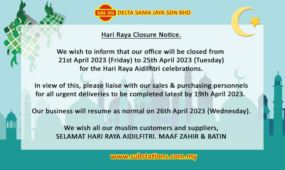 HARI RAYA CLOSURE NOTICE Apr 13 2023 Malaysia Kuala Lumpur KL hari-raya-closure-notice-apr-13-2023-malaysia-kuala-lumpur-kl