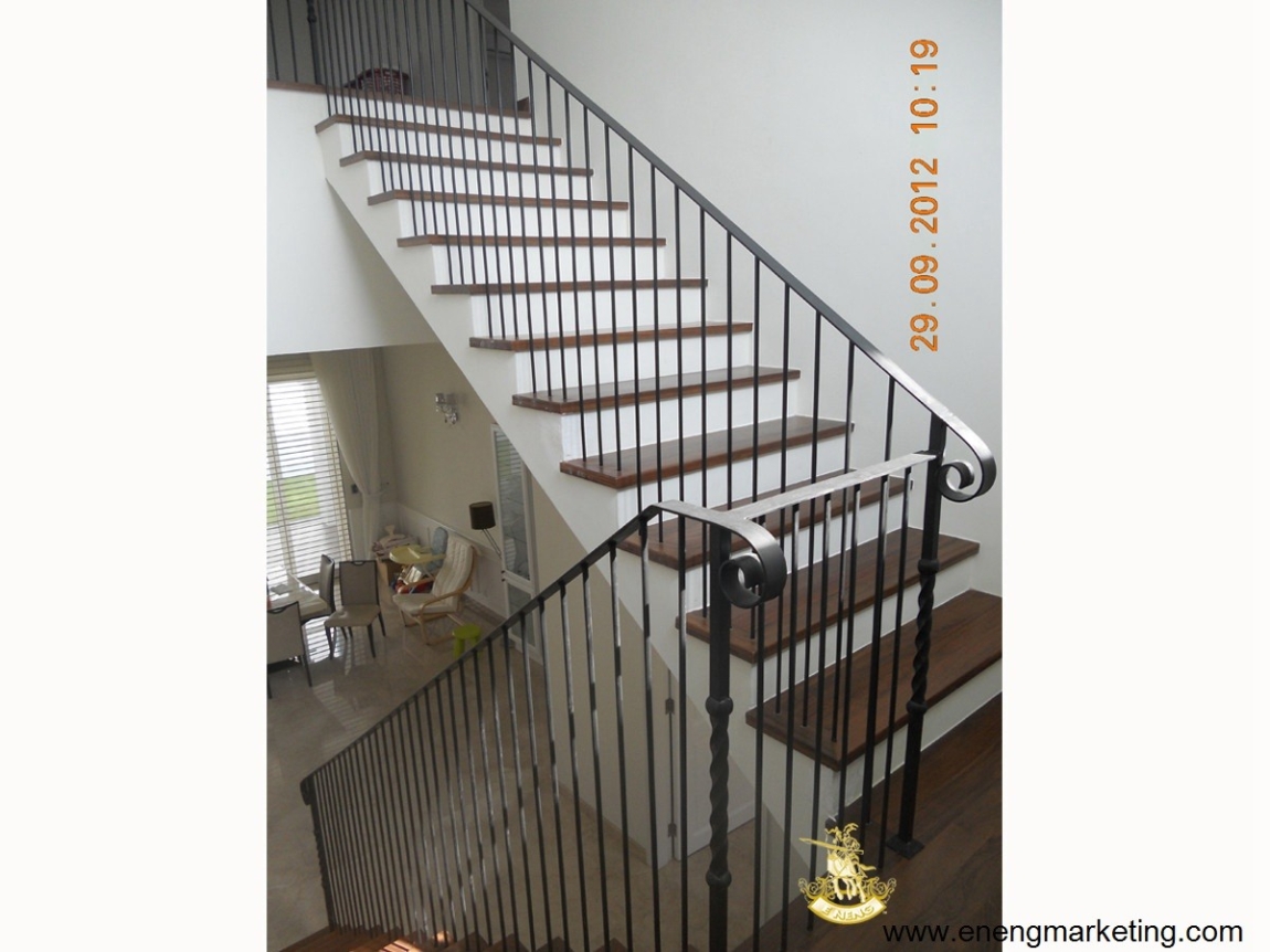 Wrought Iron Staircase Railing & Handrail Reference - Selangor Staircase Railing & Handrail Staircase Malaysia Reference Renovation Design 