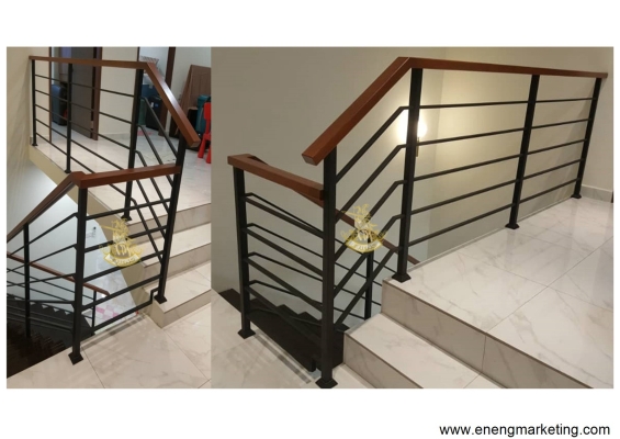 Wrought Iron Staircase Railing & Handrail Reference - Selangor