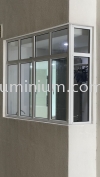 Casement window 4 + Above fit glass @Uptown Residences, Jalan SS21/60,Damansara Utama, Petaling Jaya  Casement window 4 panel + Above fit glass Aluminium Casement Windows 