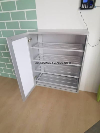 Custom Aluminium Shoe Cabinet Reference - Senai