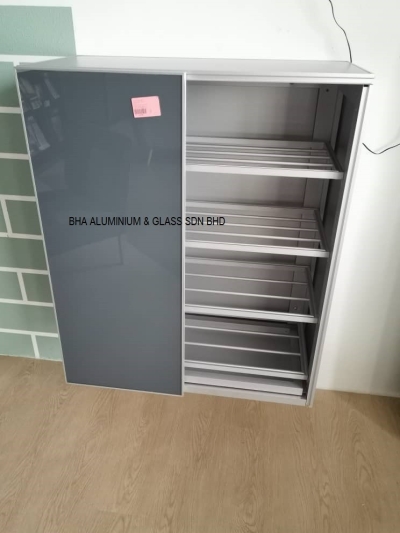 Custom Aluminium Shoe Cabinet Reference - Senai