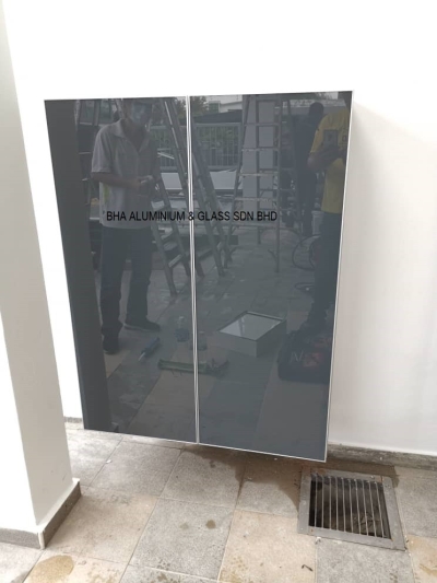 Custom Aluminium Shoe Cabinet Reference - Senai