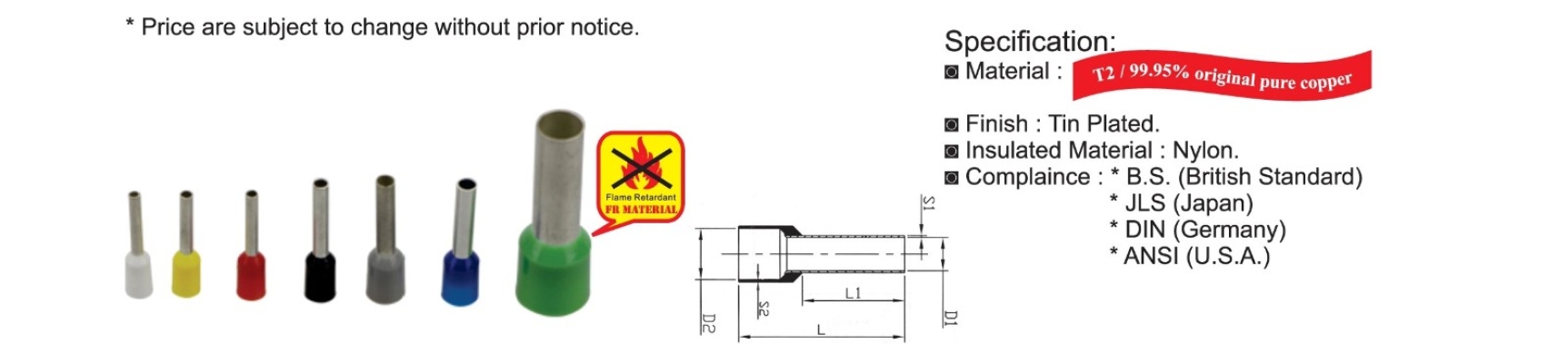 INSULATED CORD-END TERMINAL