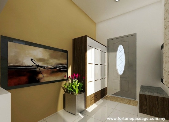 Custom Shoe Cabinet 3D Design By Skudai Contractor 