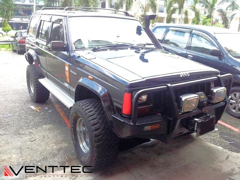 JEEP CHEROKEE XJ 84Y-98Y = VENTTEC DOOR VISOR