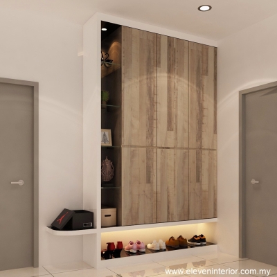 Custom Shoe Cabinet 3D Design By Johor Bahru Contractor 