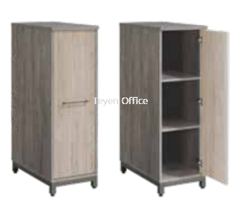 Single Medium Height Cabinet with Wooden Door