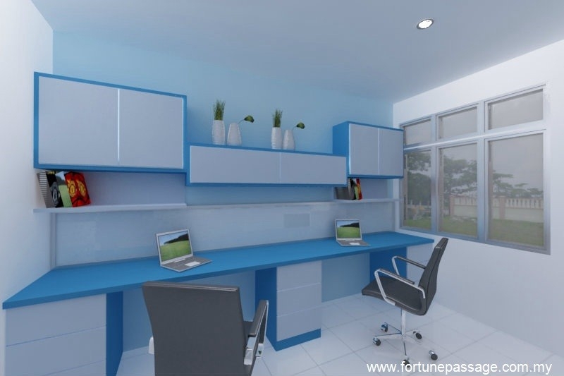 Study Area Renovation Design By Skudai Contractor  Skudai / Johor Bahru Study Room 3D Design Study Room 3D Design Drawing