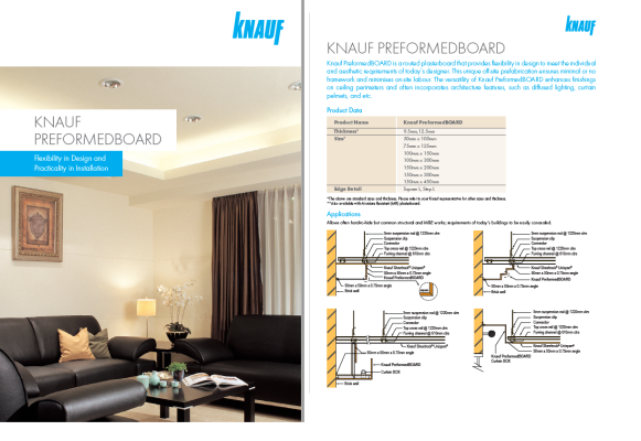 KNAUF PREFORMEDBOARD