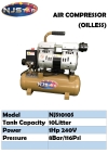 NJSTAR AIR COMPRESSOR NJS1010S (OIL LESS) OILLESS COMPRESSOR NJSTAR AIR COMPRESSOR SERIES