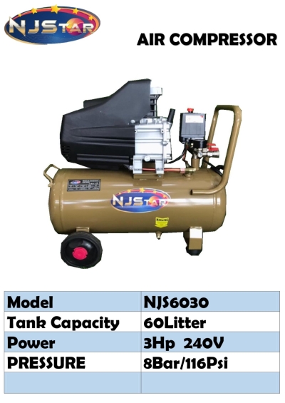 NJSTAR AIR COMPRESSOR NJS6030