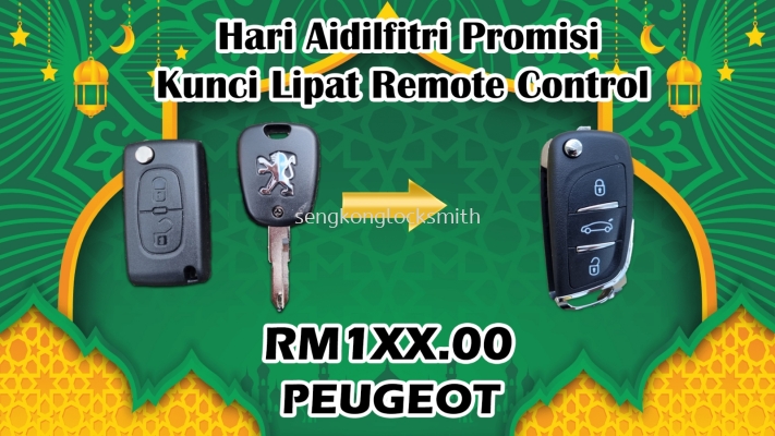 Hari Raya Promosi buat baru satu kunci lipat remote kunci kereta 