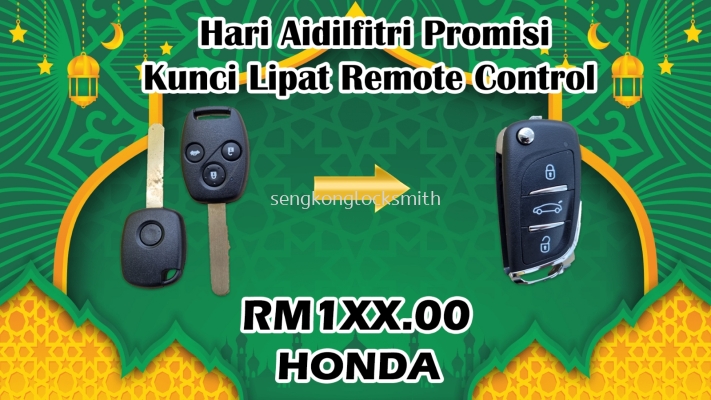 Hari Raya Promosi buat baru satu kunci lipat remote kunci kereta 