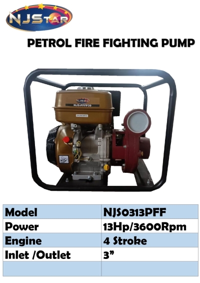 NJSTAR 3"FIRE FIGHTING PUMP NJS0313PFF