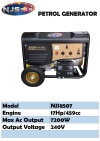 NJSTAR 7000W PETROL GENERATOR NJS8507 PETROL GENERATOR NJSTAR GENERATOR 