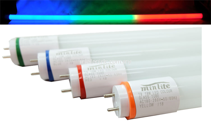 MINLITE T8 4FT INDOOR COLOUR TUBE