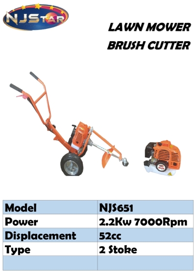 NJSTAR HAND PUSH BRUSH CUTTER NJS651