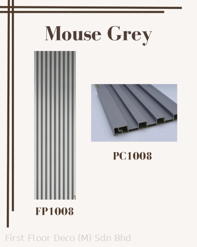 FP & PC 1008 MOUSE GREY - FLUTED WALL PANEL I