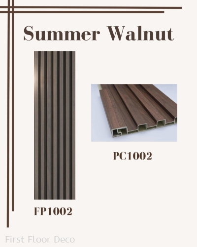 FP & PC 1002 SUMMER WALNUT - FLUTED WALL PANEL I