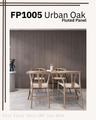 FP1005 - URBAN OAK - FLUTED WALL PANEL I - AFTER INSTALLATION