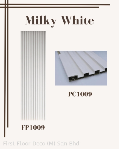 FP & PC 1009 MILKY WHITE - FLUTED WALL PANEL I