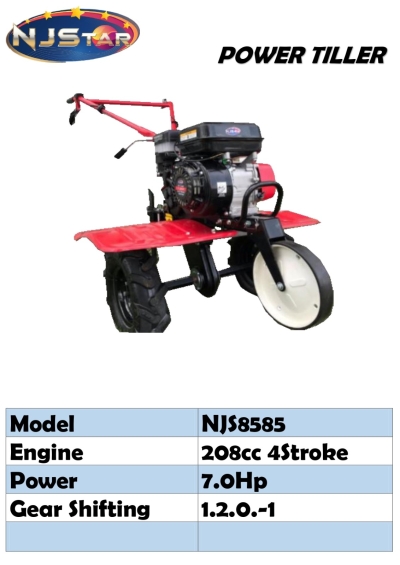 NJSTAR POWER TILLER CULTIVATOR NJS8585