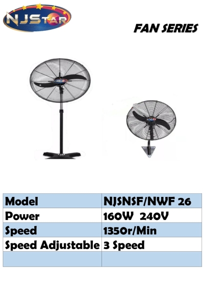 NJSTAR INDUSTRIAL FAN NJSNSF26