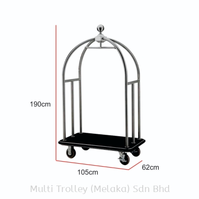 Stainless Steel Luggage Trolley