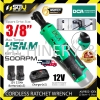 DCA ADPB02-10 / ADPB02-10EK 12V 45NM Cordless Ratchet Wrench 500RPM w/ 2 Batteries 2.0Ah + Charger Cordless Impact Wrench / Ratchet Wrench Cordless Power Tools Power Tool