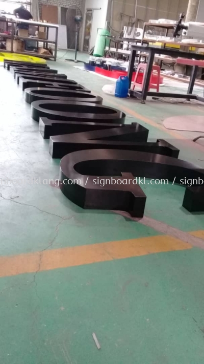 namfoong aluminium box up 3d gaint lettering logo signage signboard at kapar