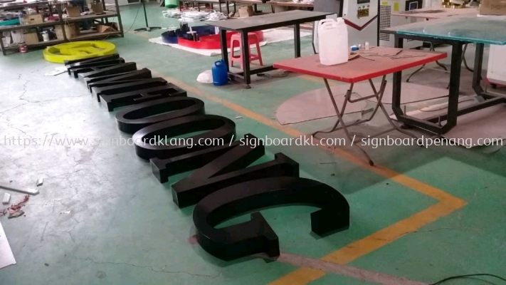 namfoong aluminium box up 3d gaint lettering logo signage signboard at kapar