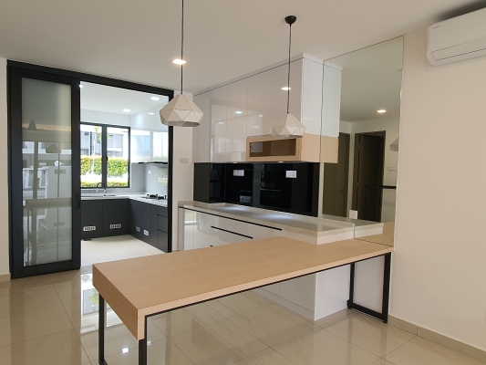 Modern Contemporary Dry Kitchen design.