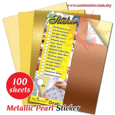 A4 Metallic Pearl Sticker (100s)