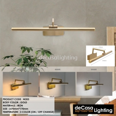 Modern Gold Wall Light (203)