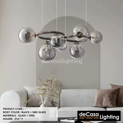 Designer Glass Ball Pendant Light 